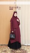 Humaira Tunic Only- Maroon (Promo Habisin Stok)