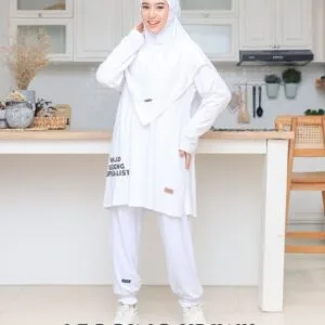 Legging kriwil - White (Promo Habisin Stok)