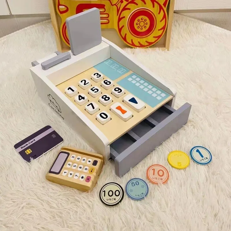 Wooden Cash Register – (Free Stok)