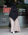 Bergo Qita Non PAD - Black - (Free Stok)