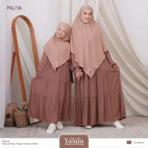 Khimar Yura Cinnamon Size M - (Promo Habisin Stok)