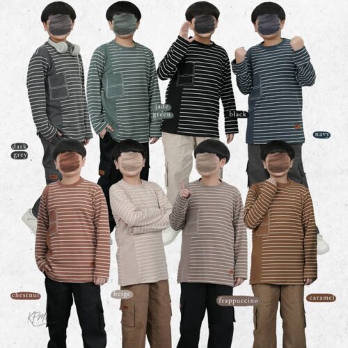 QANAA DAILY SERIES (PO2) - KAOS SET LENGAN PANJANG KIDS