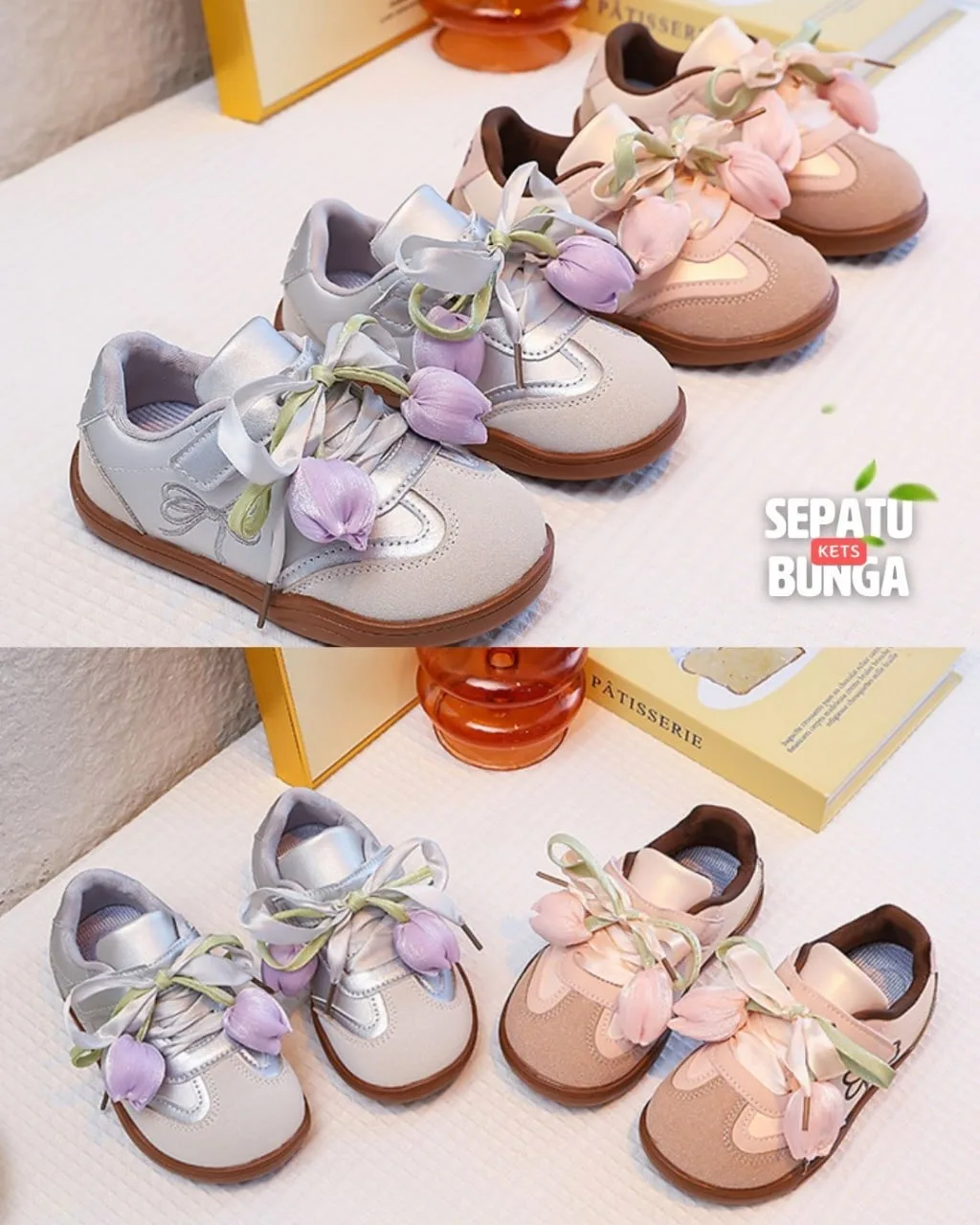 Sepatu Kets Bunga (FREE STOK)
