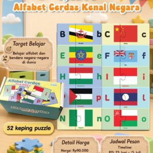 PUZZLE ALFABET CERDAS KENAL NEGARA (PO Early Bird)