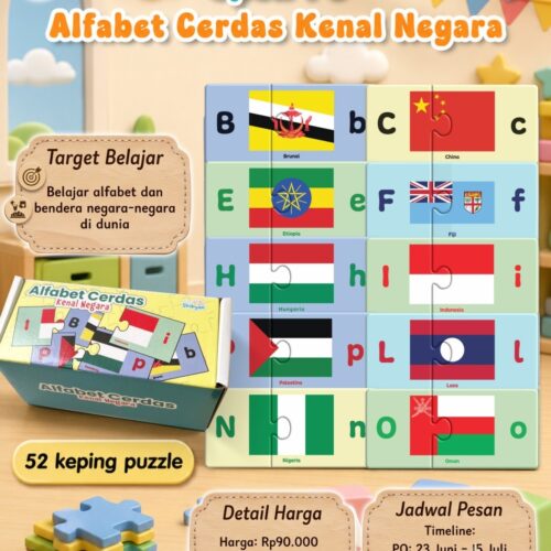 PUZZLE ALFABET CERDAS KENAL NEGARA (PO Early Bird)