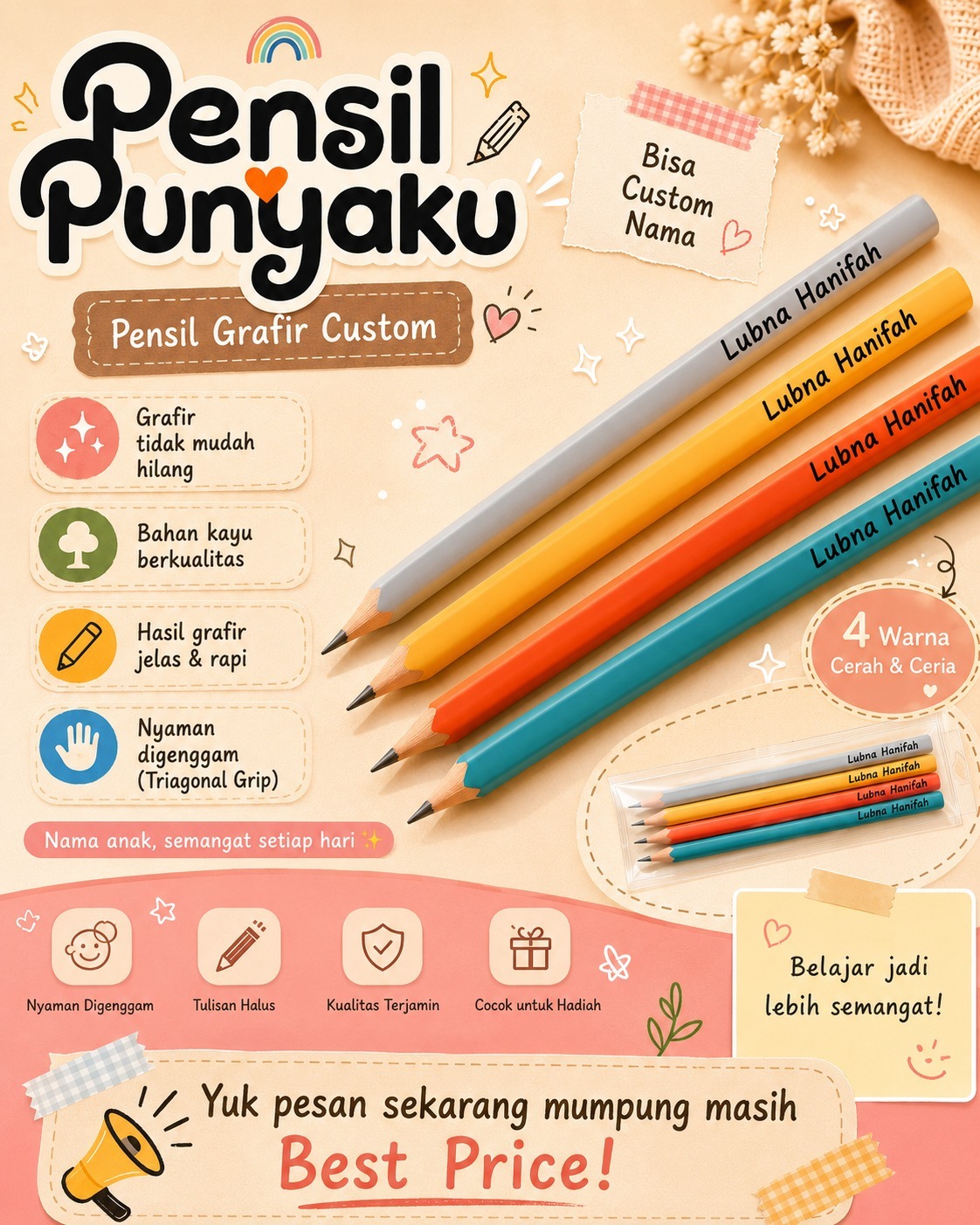 Pensil Punyaku (PO)