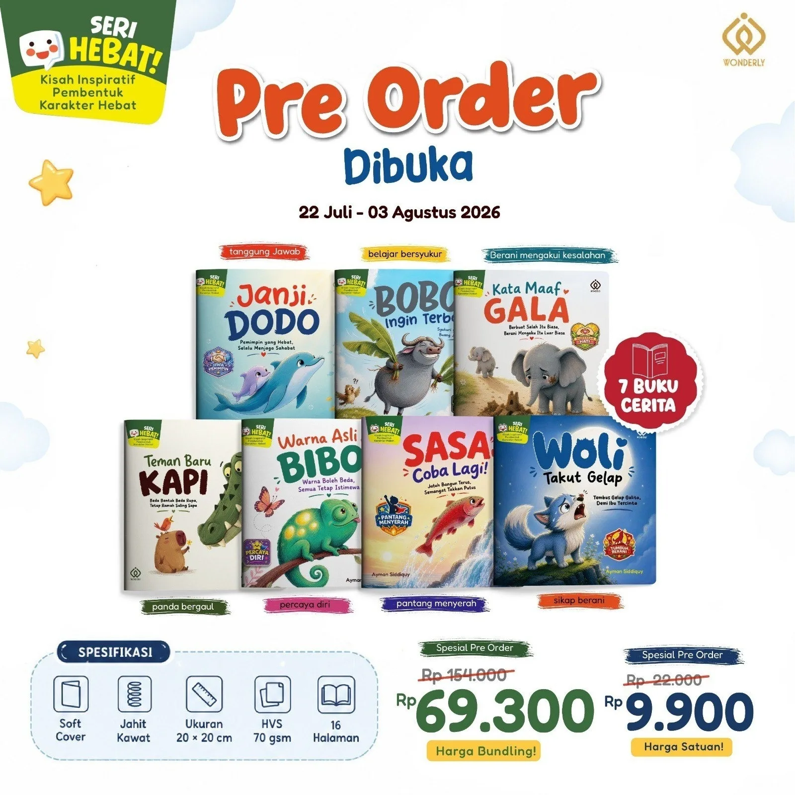 SERI HEBAT – Investasi Karakter Anak Usia 3-7 Tahun (PO)