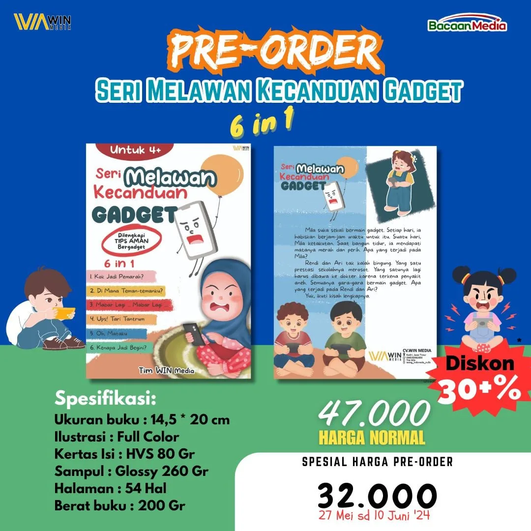 Seri Melawan Kecanduan Gadget (PROMO CUCI GUDANG)