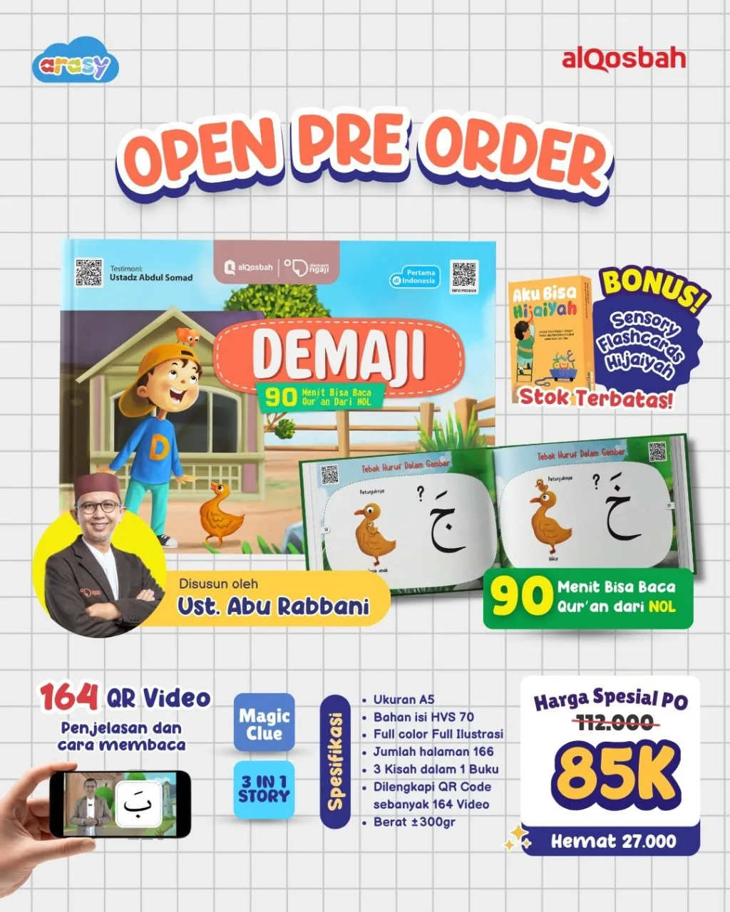 DEMAJI (90 menit bisa baca quran dari NOL) (PROMO CUCI GUDANG)