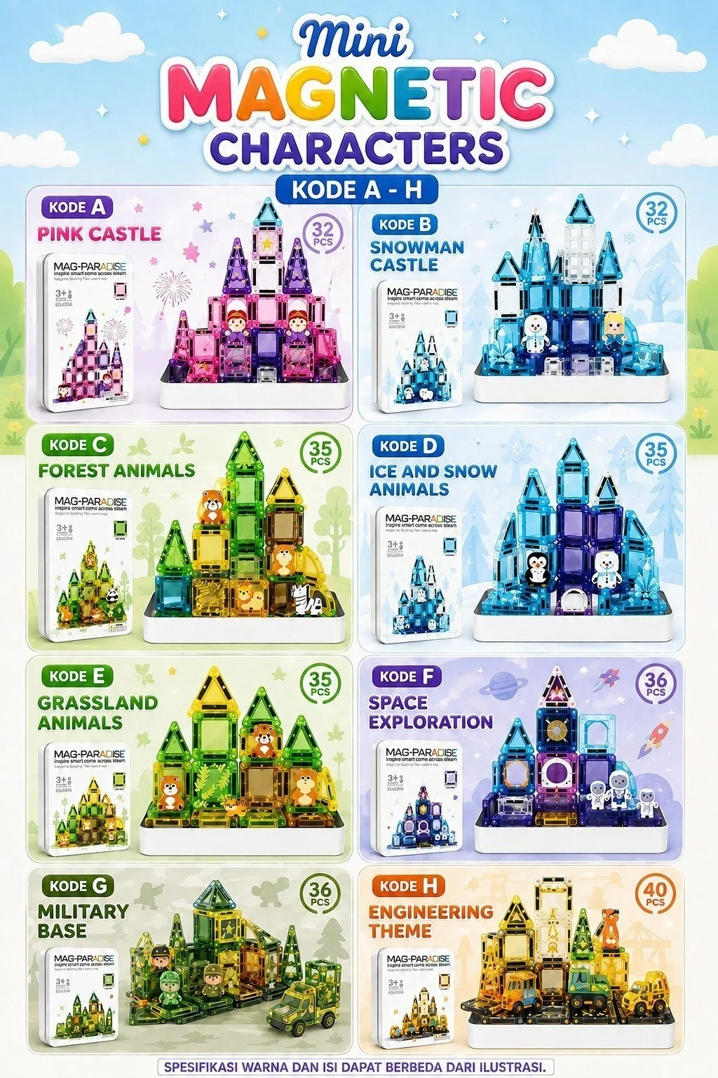 MINI MAGNETIC CHARACTERS (PO)