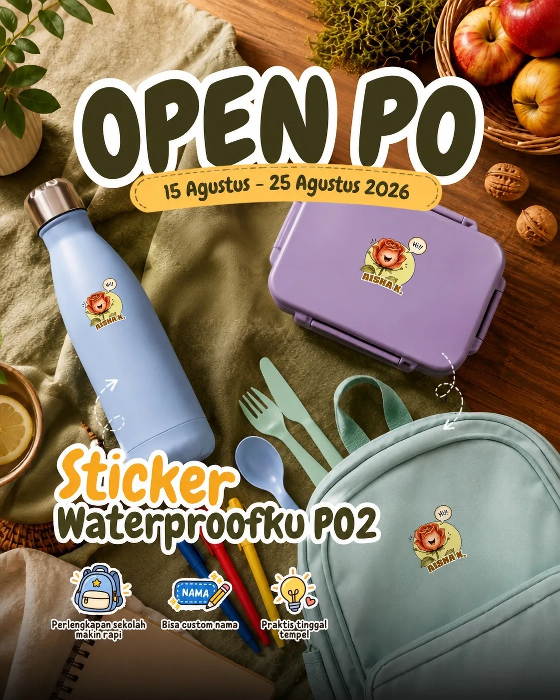 Sticker Waterproofku (PO2)