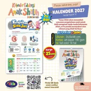KALENDER EDUKASI ANAK SHALIH 2027M - AL-QUR’AN & SAINS (PO)