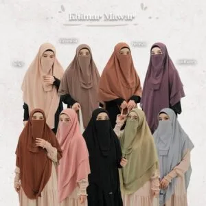 KHIMAR MAWAR SALEM (PROMO READY STOCK)