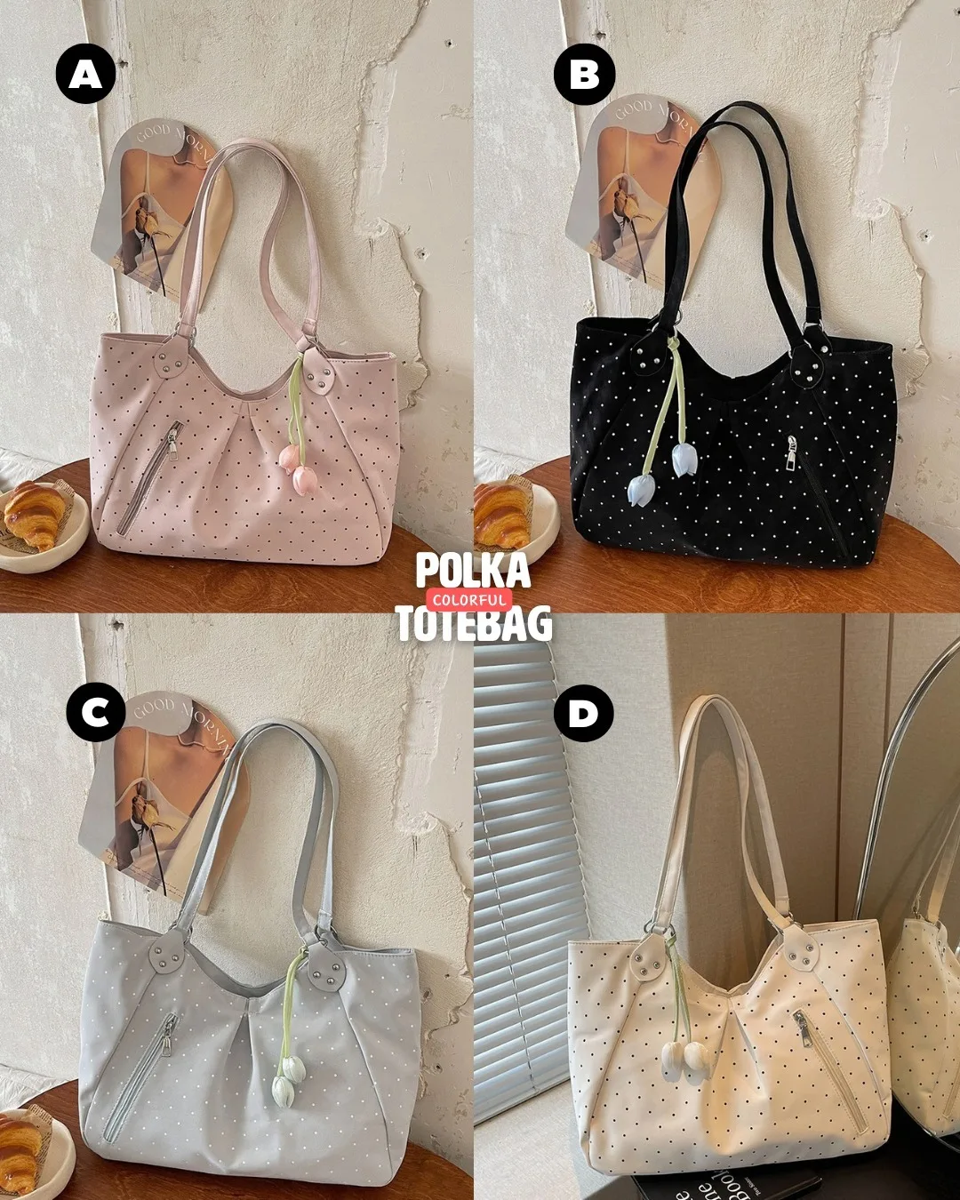 Polka Totebag Colorful (PO)