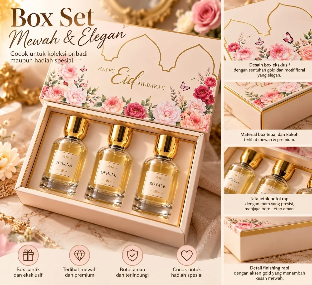 HAMPERS PARFUM BOX SET ISI 3 (PO)